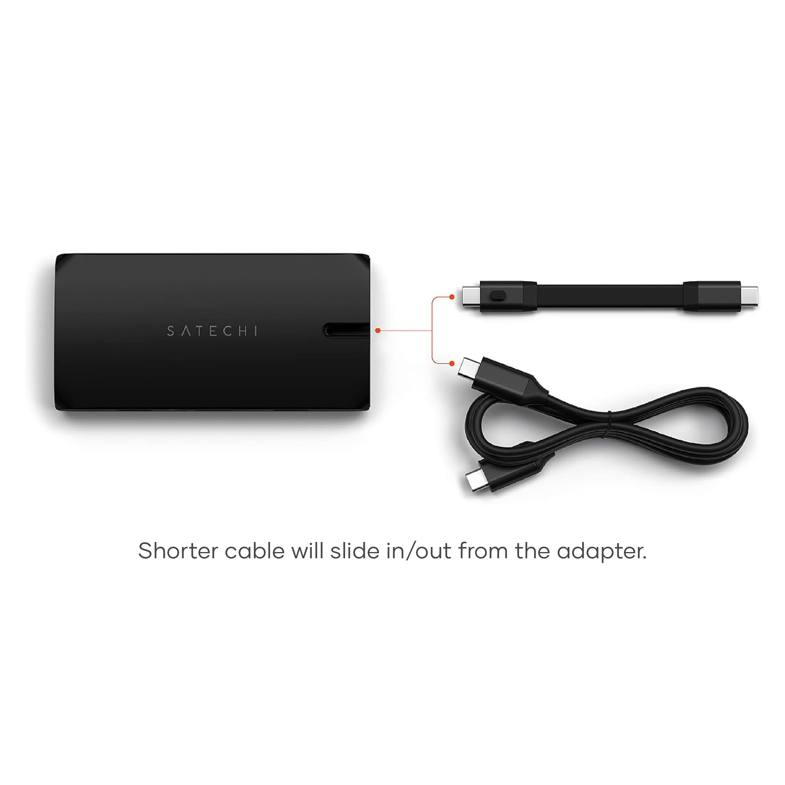 SATECHI 9 in 1 USB C Hub, Multiport Adapter with HDMI 4K, Ethernet, USB-A 3.0, SD/Micro SD Readers, for MacBook Pro/Air M2/M1, iPad Pro/Air M2/M1, Mac mini M2, iMac M1 - Black - Image 3