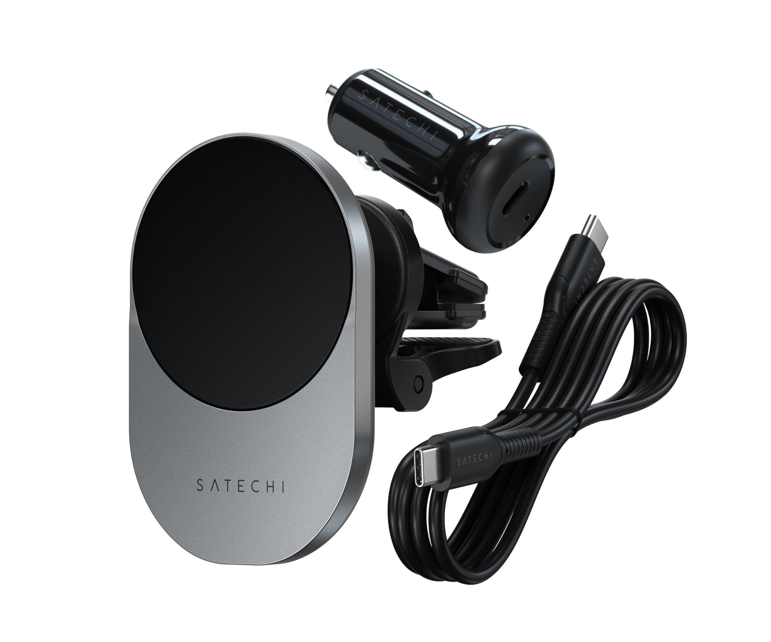 Satechi Qi2 Wireless Car Charger, Travel Friendly Car Phone Mount Charger for Air Vents, 15W Fast Chargers, for iPhone 17 to 12 Series - Image 9