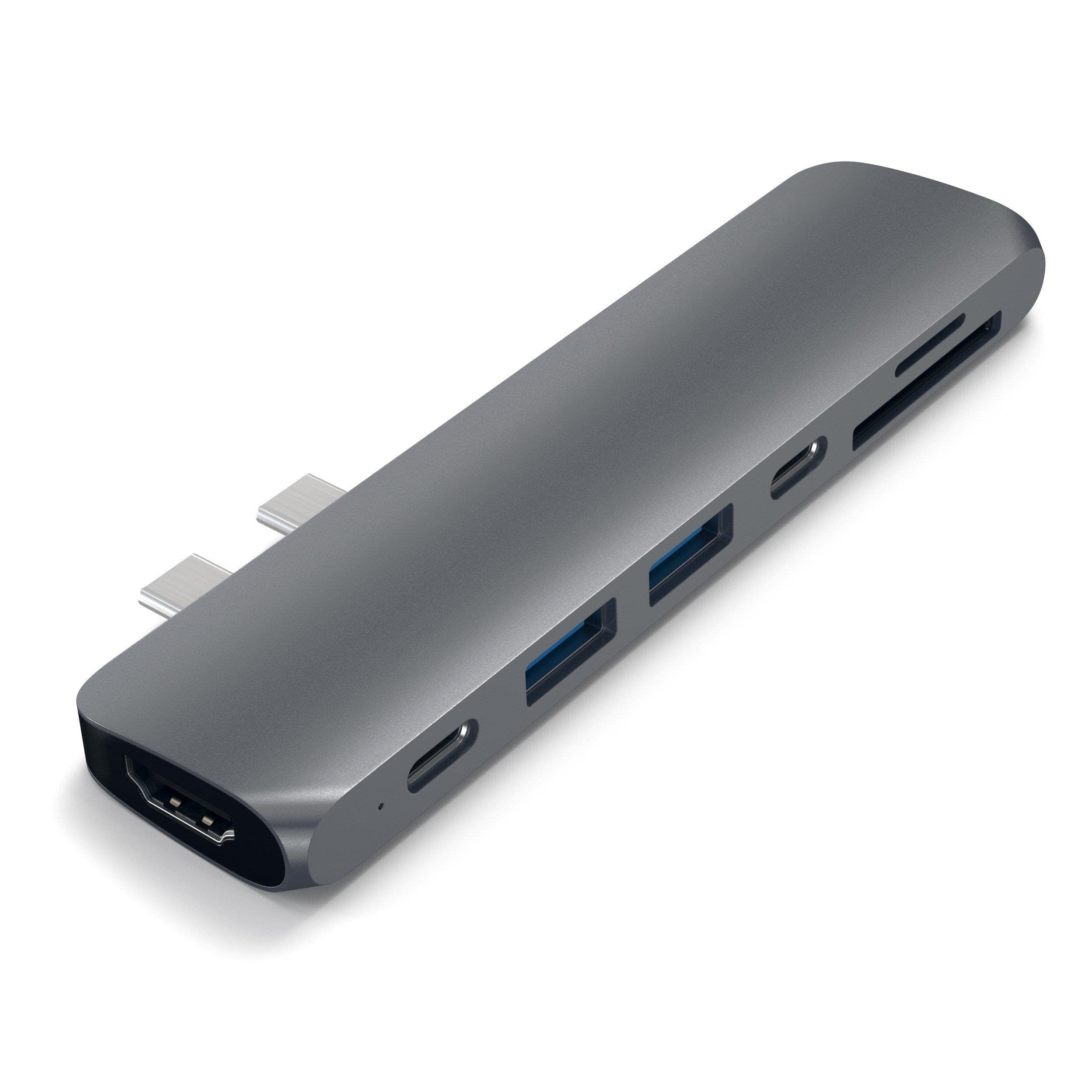 Satechi USB C Hub Adapter, USBC Dongle 7 in 1, USB-C with 4K HDMI, 87W PD Charging, USBC Data, 2 USB-A Data, Micro/SD Card Readers, for M5/M4/M3/M2/M1 MacBook Pro/Air - Space Gray - Image 4