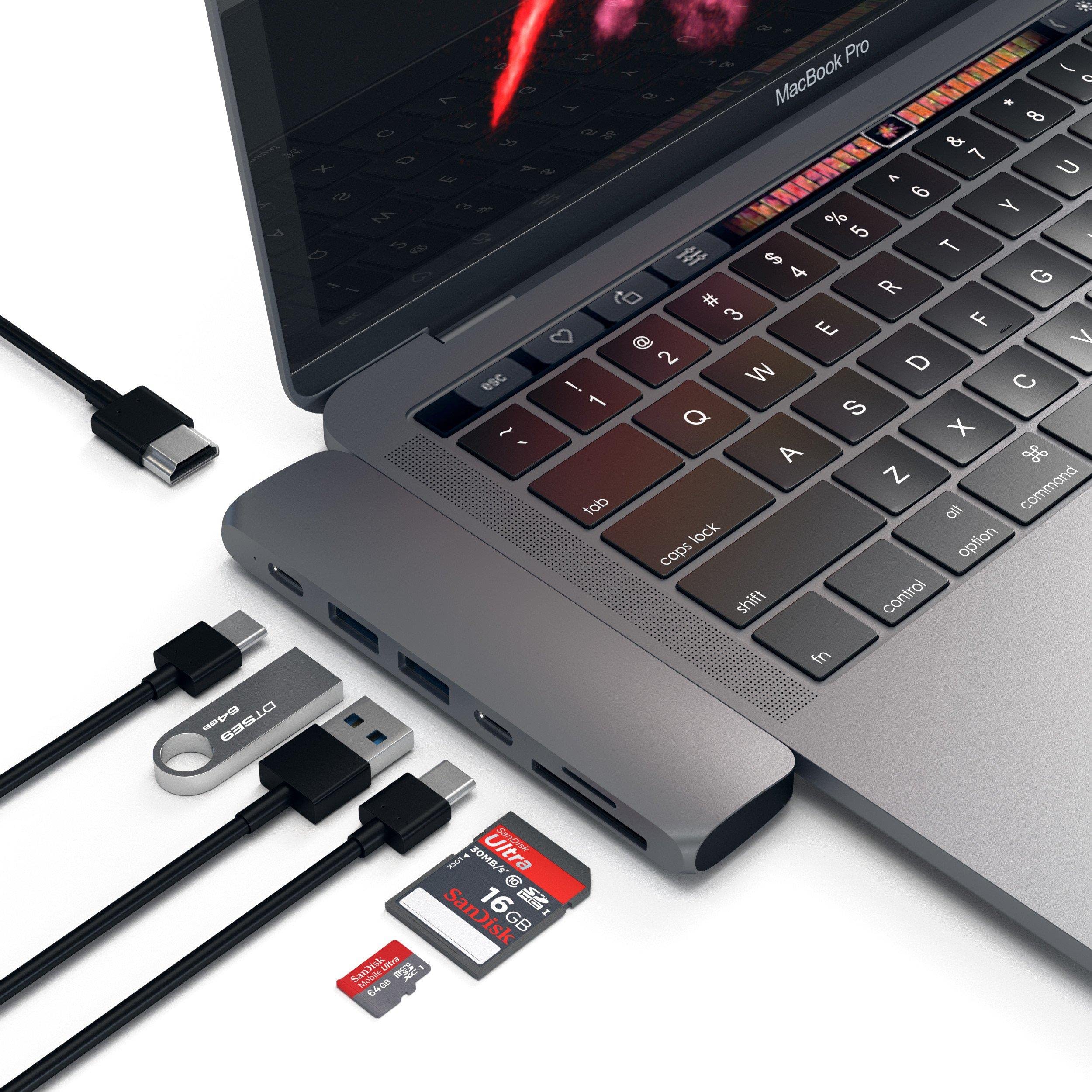 Satechi USB C Hub Adapter, USBC Dongle 7 in 1, USB-C with 4K HDMI, 87W PD Charging, USBC Data, 2 USB-A Data, Micro/SD Card Readers, for M5/M4/M3/M2/M1 MacBook Pro/Air - Space Gray - Image 5