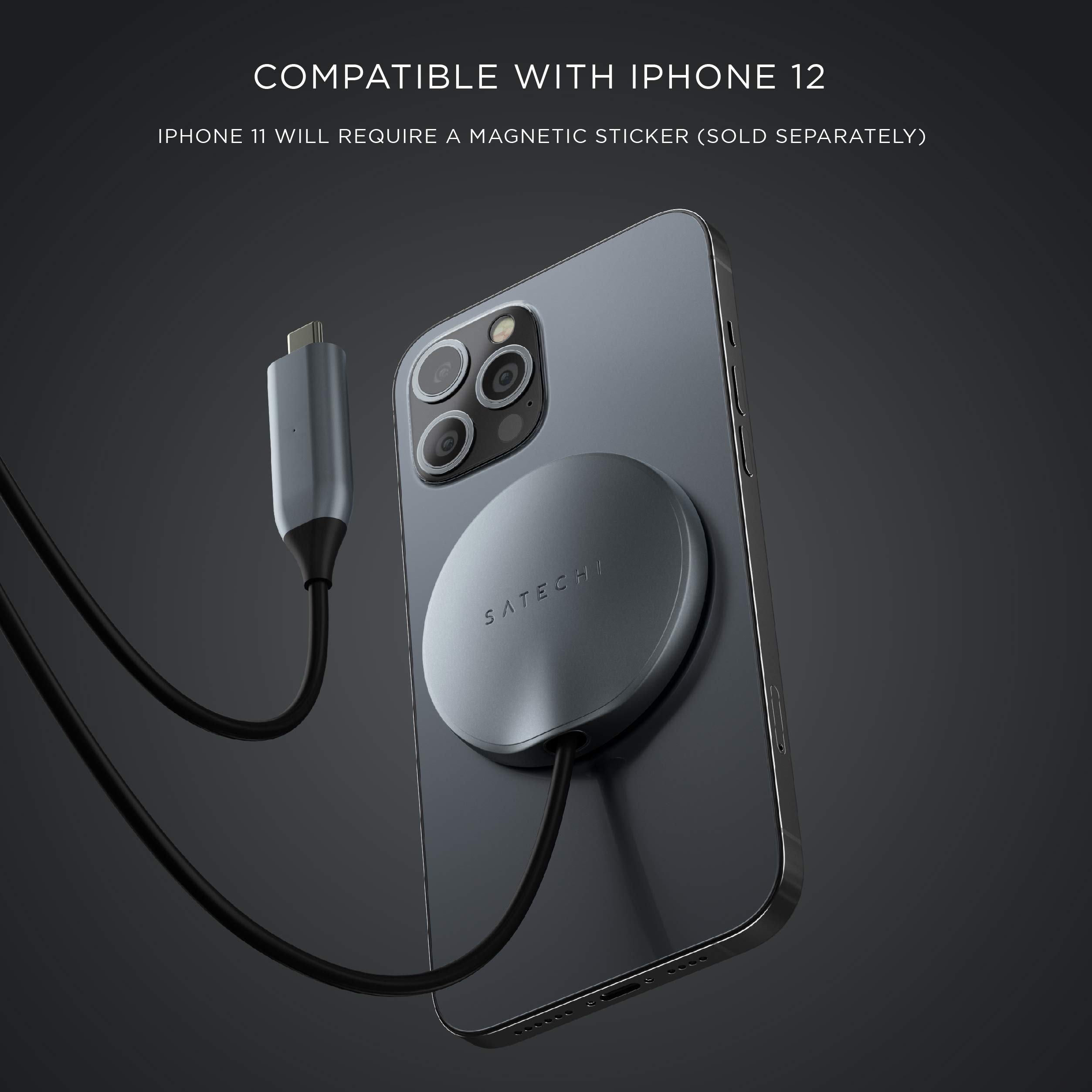 Satechi USB C Magnetic Wireless Charging Cable (Magnetic Wireless Charger) - Compatible with iPhone 16 Pro Max/16 Pro/16/16 Plus, iPhone 15 Pro Max/15 Pro/15/15 Plus and More - Image 5