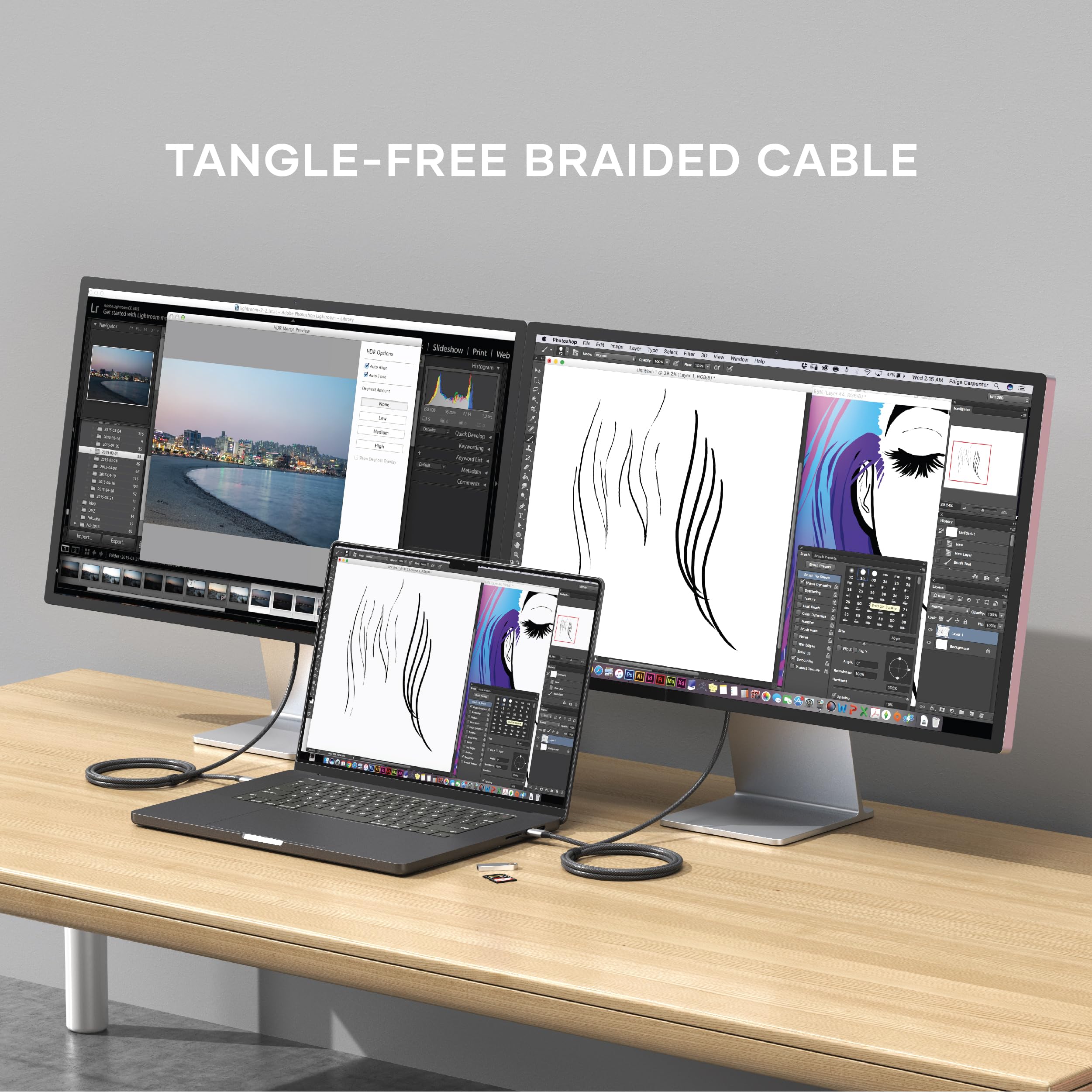 Satechi USB C to HDMI 2.1 8K Cable, with 8K @ 60Hz and 4K @ 120Hz, Type C to HDMI Cable, Thunderbolt 3/4 Compatible for MacBook Air/Pro M5/M4, iPad Air/Pro M5/M4, iPhone 17 and More (6.5 ft/2m) - Image 6